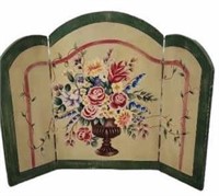 Floral Painted Screen