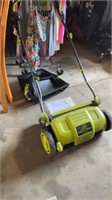 Sunjoe electric lawn scarifier/dehatcher used 2x
