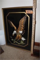 Jeweled Eagle On Black Background