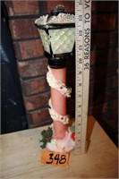 Vintage Lamppost Wax Candle  14"