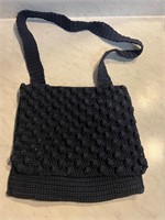 Vintage Knit Crossbody Bag