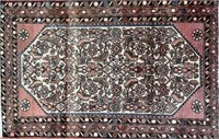 NICE HAND KNOTTED PERSIAN WOOL ACCENT RUG