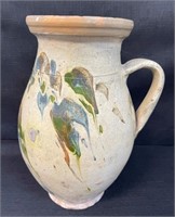 UNUSUAL UNSIGNED POTTERY PITCHER W AGE