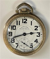 GREAT ANTIQUE HAMILTON RAILROAD POCKET WATCH