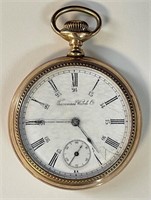 NICE ORNATE TAVANNES DBL DIAL POCKET WATCH