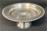 NICE STERLING SILVER FOOTED COMPOTE