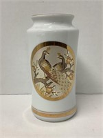 The Art of Chokin Porcelain Vase w/ 24K Gold Trim