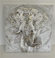 Elephant with Gold Embellishments Canvas Print