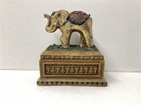 Decorative Box with Elephant Lid