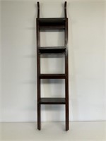 Wood Ladder Style Wall Shelf