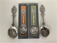 1997 and 1998 German Embossed Collectors Spoons
