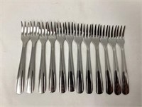 12 Walco Stainless Three Tine Forks