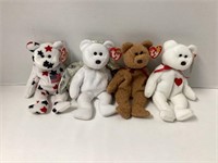 Four Ty Beanie Babies Bears