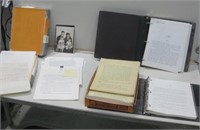 Five Vtg Hand Typed Books Or Screenplays & Picture