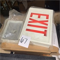 lot of 3 Exit Signs Lighted NEW