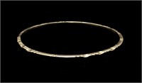 Elegant 8" Authenticated Sterling Silver Bangle