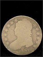 Antique 1821 Silver Capped Bust Half Dollar