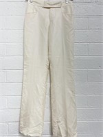 Gucci Beige Silk Linen Pants