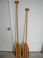 2 OLD TOWN WOOD STRIPED PADDLES