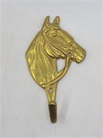 VTG Brass Horse Wall Hook