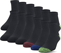 Gildan Polyester Half Cushion Ankle Socks, 12-pack