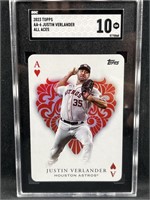 2023 Topps SGC 10 Justin Verlander All Aces Astros