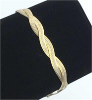 Vintage 925 Silver Twist Bracelet