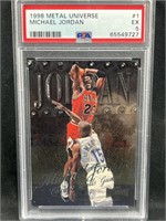 1998 Metal Universe Michael Jordan PSA EX 5