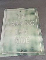Vintage No Parking Street Sign