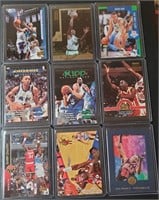9 card Lot of HOF players And Stars