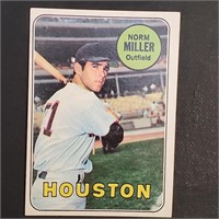 1969 Topps Baseball card #76 Norn Miller