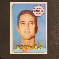 1969 Topps Baseball card #351 Carroll Sembera