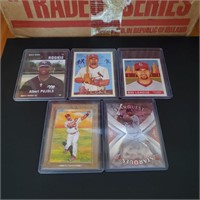 Albert Pujols 5 card Lot with Rookie