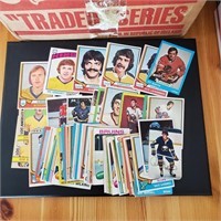50 plus old 1970's hockey cards