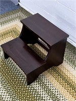 Beautiful wood bed side step stool
