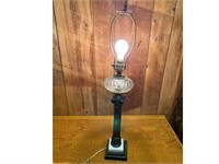 Vintage Table Lamp Glass Decorative Ball Marble