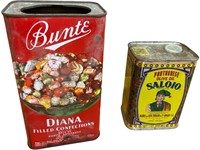 Vintage Bunte Candy Tin and Saloio Olive Oil