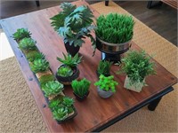 8PC ASSORTED FAUX PLANT DÉCOR