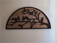 METAL AND WOOD WALL ART