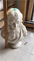 Antique Marble Bust (2 pieces, as made)