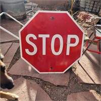 Vintage Metal Stop Sign