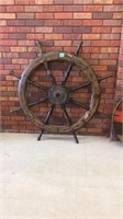 Original antique ship wheel 48"