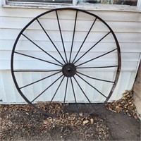 Vintage Metal/Iron wheel, 48" diameter