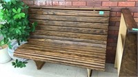 Wood bench 47" long