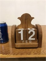 Vintage Wood Calendar