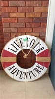 29 inch wood life preserver while Decour