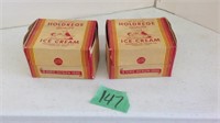 Holdredge vintage ice cream boxes