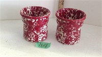 Crow Canyon speckled  enamel dip holders
