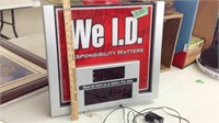 We ID electric sign
