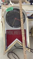 Michelob lighted sign clock